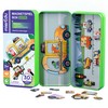 mierEdu Magnetic Game Box Cars, Promotes Motor Skills + Fantasy,