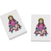 2 x 45mm 'Skater Girl' Erasers/Rubbers (ER00042211)