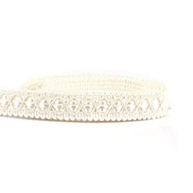 Hedonghexi Gimp Braid Trim, 0.59 Inch / 10 Yards Fabric Trim, Upholstery Trim for Sewing Polyester Hand DIY Crafts (White, 5yard)