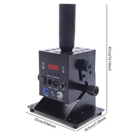 LED Co2 Jet Machine 250W Digital DMX Control 9 Channels Air column Fog Machine Smoke Jet Machine for Party Stage Shows Club Concert