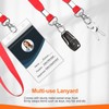 WILLIZTER 6PCS Clear ID Badge Holder with Lanyard Water Proof