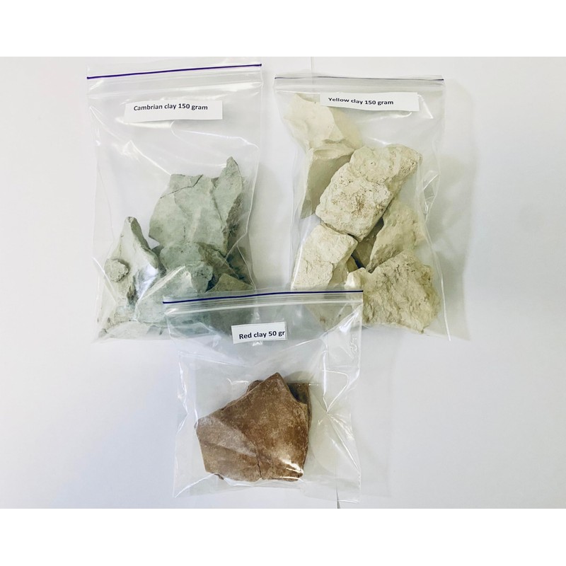 Edible Clay Cambrian 150 gram Yellow 150 gram Free Sample