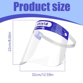 AYV Pack of 12 Face Protection, Visor, Face Protection Mask, Face Shield with Anti-Fog Visor, Face Protection and Comfortable Thanks to Padding, Face Shield, Visor, bronze