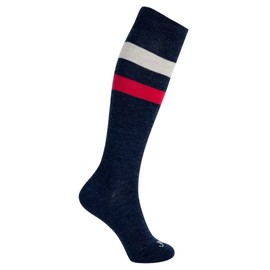 ja vie JAVIE 80% Merino Wool Extra Comfort Graduated Compression Stripe Socks for Women & Men (15-20mmHg)