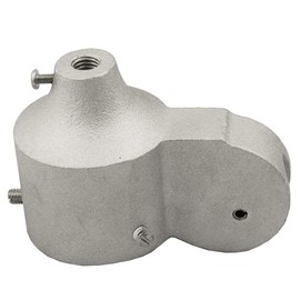 3.5" Single Pulley Cast Aluminum Cap Style Stationary Flagpole Pulley Truck, with Set Screws, Made in USA