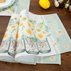 JIABEIUS 6 Pcs Flower Vase Placemats, 12x18 Inch Seasonal Spring