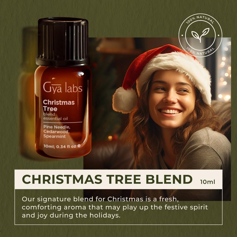Gya Labs Christmas Tree Essential Oil Blend for Diffuser -