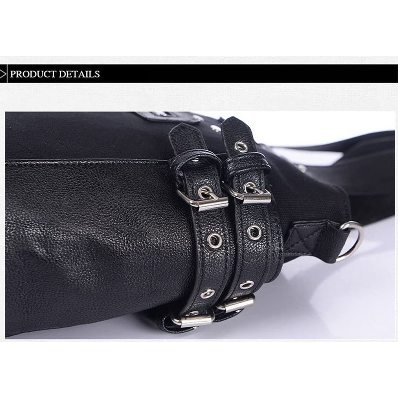 NACZHLOVELL Women's Tote Bag, Shoulder Punk with Rivets, Handbag, 2-Way,