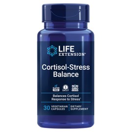 Life Extension - Cortisol Equilibrio de Estrés - 30 Cápsulas Vegetarianas - Apoyo para el Bienestar General                                           