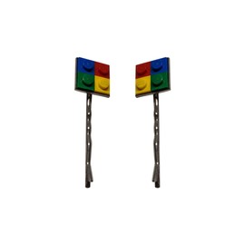 BrickCrafts Square Bezel Bobby Pins Hair Clips – 4 Color