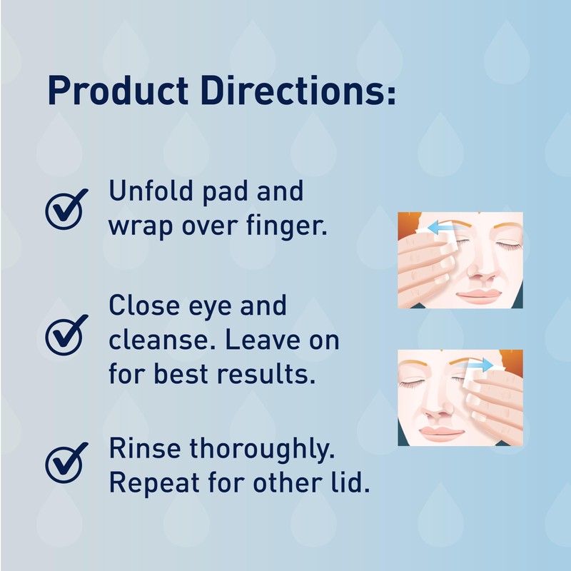 OCuSOFT Lid Scrub PLUS 35 - Pre-Moistened Leave-On Eyelid Wipes