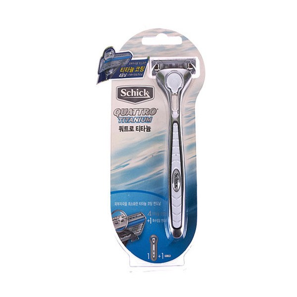 Schick Quattro4 Titanium Razor / Schick 쉬크 쿼트로4 티타늄 면도기