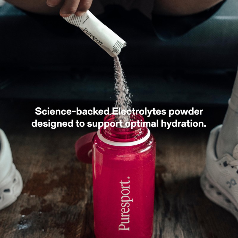 Puresport Ultra Electrolytes (Raspberry Salt/15 Sachets) | Science-Backed Electrolytes Powder