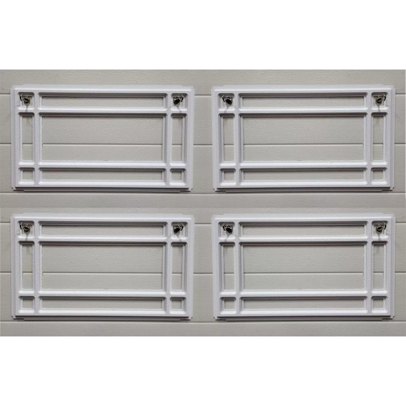 CLOPAY Prairie 510 Window Inserts /Short Panel Garage Door White