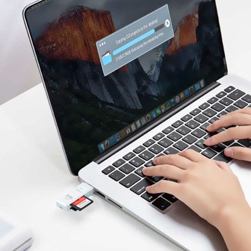 USB3.0 Micro SD Card Reader, 5Gbps 2-in-1 SD Card Reader