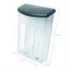 Deflecto 790901 Outdoor literature display box, clear with black lid,