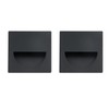 Geesatis 2 Pcs Recessed Door Handles Finger Pulls Handles Cabinet