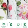 REZAYMRS Floral Shower Curtain with 12 Hooks, 72''x72'' Waterproof Polyester