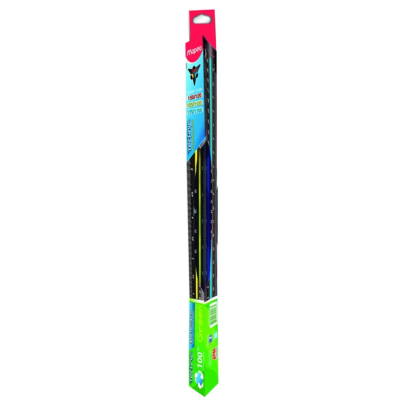 Maped - Regla escalimetro 30c negro blt maped