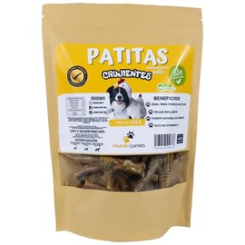 Patitas de Pollo para Perro 250g (19 Piezas Aprox.) – Snack Natural Deshidratado, Alto en Proteína, Sin Conservadores, Ideal como Premio o Golosina