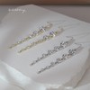 UDYLGOON Sparkly Cubic Zirconia Crystal Long Dangle Earrings Bride Bridesmaid