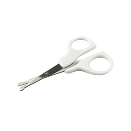 Premium Plastic Handle Nose Hair Trimming Scissors, 1PC D 10ea