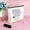 Christian Gifts for Women Faith Jesus Makeup Bag Motivational Saying