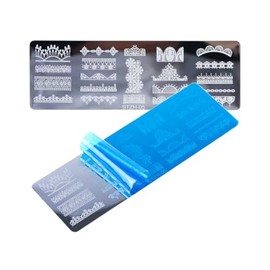 Generic Galaxy Metal Nail Stamping Plates Signs Moon Stars Meteor Stz H05 Nail Wraps Stickers Manicure Supplies for Women Nails Full Long Lasting Easy Apply and Remove