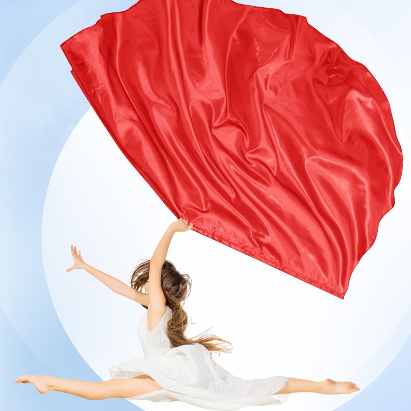 Jetec 2 Pcs 55" Worship Flags for Dance Church Praise