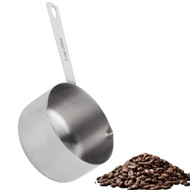 Measuring Cup, Stainless Steel Measuring Kitchen Baking Spoon for Dry and Liquid Ingredients (1 Cup-250 ml)