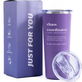 Inncup Inncup Chaos Coordinator Gifts for Women, Appreciation Gifts, Boss Gifts, Thank You Gifts for Employee, Boss, Teacher, Manager, Assistant, Coworker, Secretary- 22Oz Tumbler