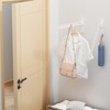 dancrul Wall Mounted Clothes Drying Rack, Wall Clothes Hanger Hook