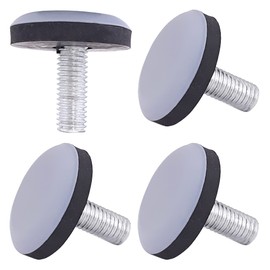 cyclingcolors 4 x furniture gliders with thread, Teflon gliders, thread gliders, adjustable feet, PTFE adjustable foot (M8)