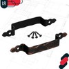 KOTARBAU® Set of 2 Forged Door Handles 200 mm Black