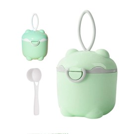 Dispensador de Leche en Polvo con Cuchara,1140ml Portátil Caja de Almacenamiento de Leche,Contenedor de Alimentos,Dispensador de Fórmula para Bebé