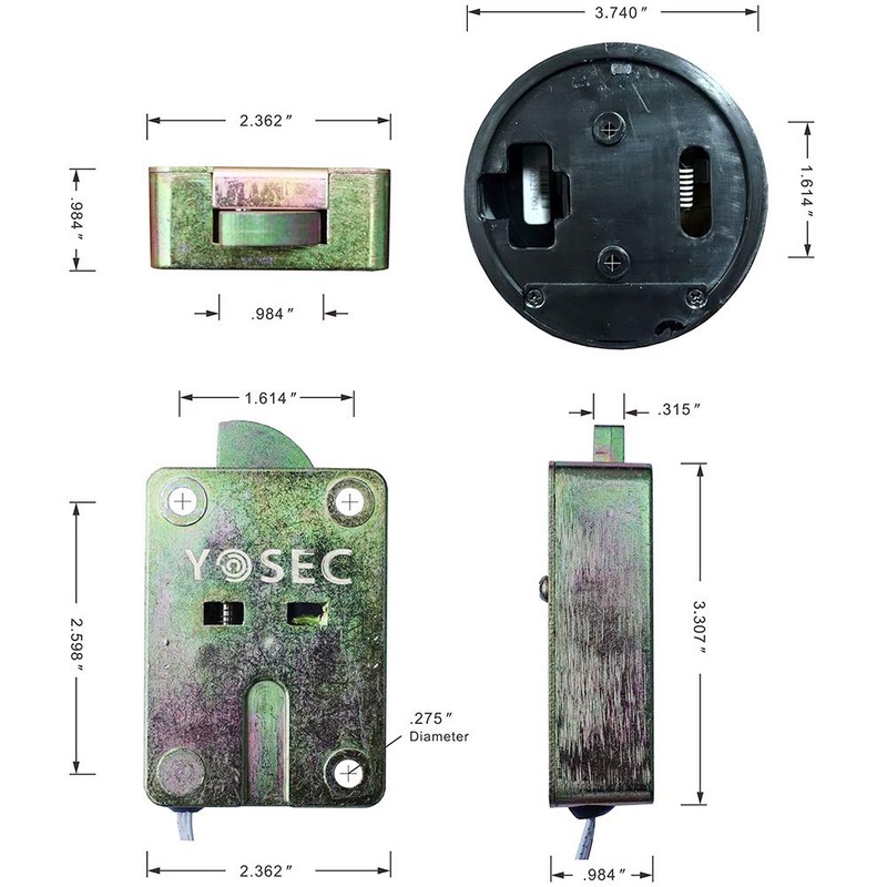 Electronic Digital keypad time delay Lock for Safe Box, up