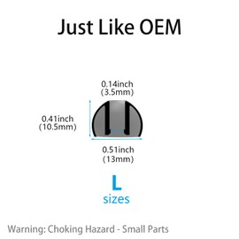 Vykyntow 6 Pairs Replacement Earbud Tips Compatible with Beats Fit Pro/Flex/Solo Buds/Studio Buds/Buds +/Powerbeats Pro/Pro 2, Silicone Ear Tips, Fits in Case, L Size, with 3-in-1 Cleaner Kit