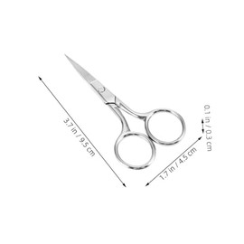 Stainless Steel Eyebrow Scissors Set 3pcs Mini Beauty Scissors for Women Precision Brow Trimmer Curved Blades for Eyebrow Shaping and Facial Hair Grooming