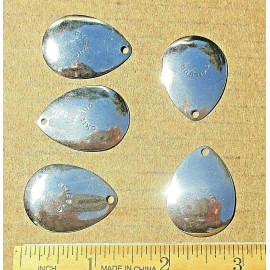 All American Tournament Quality Spinnerbaits 5ct NICKEL #4 COLORADO Spinnerbait Blades Bass Fishing Spinnerbaits Lures Baits