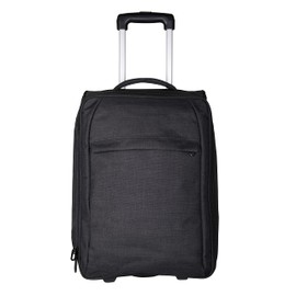 Travigo 20" Collapsible Carry On Luggage Two-Tone Polyester 900D Black