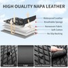 ZenRide Front Car Seat Covers 2PCS,3D Design Nappa Leather Waterproof