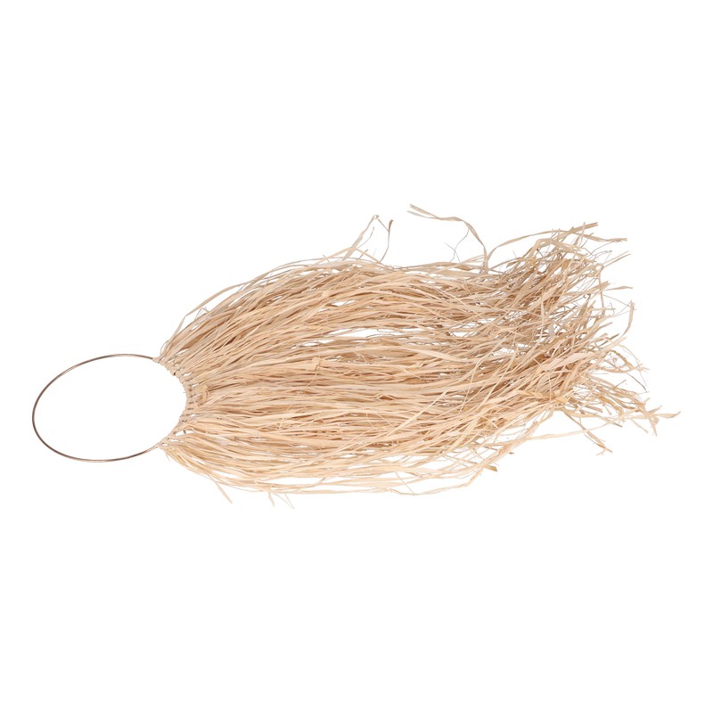 Pastoral Style Raffia Pendant Woven Wall Background Decoration for Home