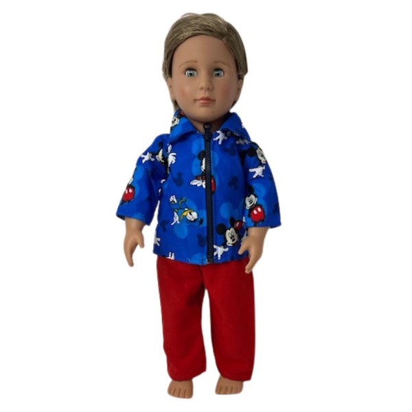 Doll Clothes Superstore Handmade Mouse Print Jacket and Pants Fits
