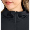 Roxy Historical Logo Hoody Women's Rash Guard, Black, L
