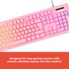 RadioShack Pink Multi-Function Backlit Keyboard