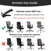 DVLOL Office Chair Cover,Removable Desk Chair Cover with Zipper,Stretch Anti-dust