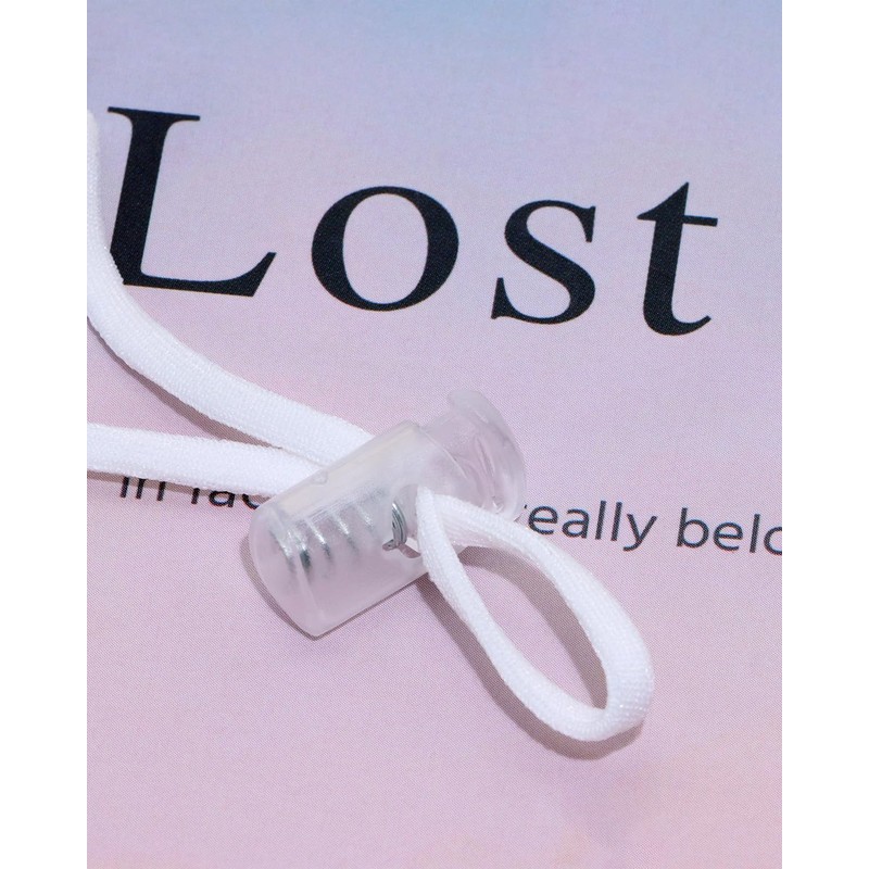Tupalizy 21x11mm Clear Plastic Cord Locks Spring Stoppers Slider Clips