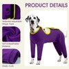 IDOMIK Dog Recovery Suit After Surgery,Long Sleeve Dog Surgical Onesie