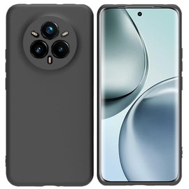 QWYJ Funda para Realme 14 Pro 5G Case Protectora de TPU Suave Ultrafina Matte Minimalista Carcasa para Realme 14 Pro 5G Funda Liso(Negro)
