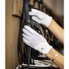 LeMieux Crystal Horse Riding Gloves - White Medium